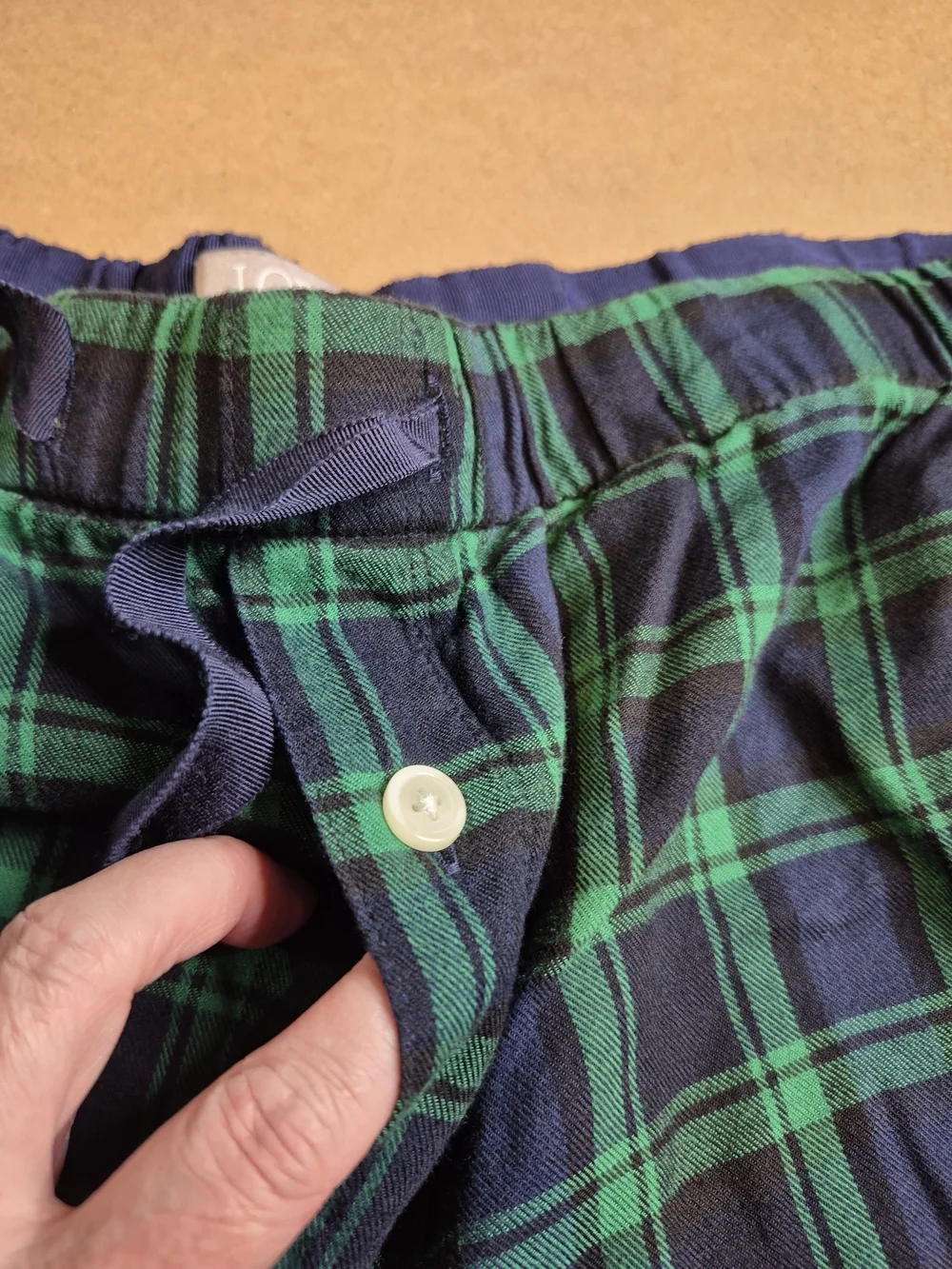 J. Crew Green and Navy Plaid Jogger Pants 4664/4